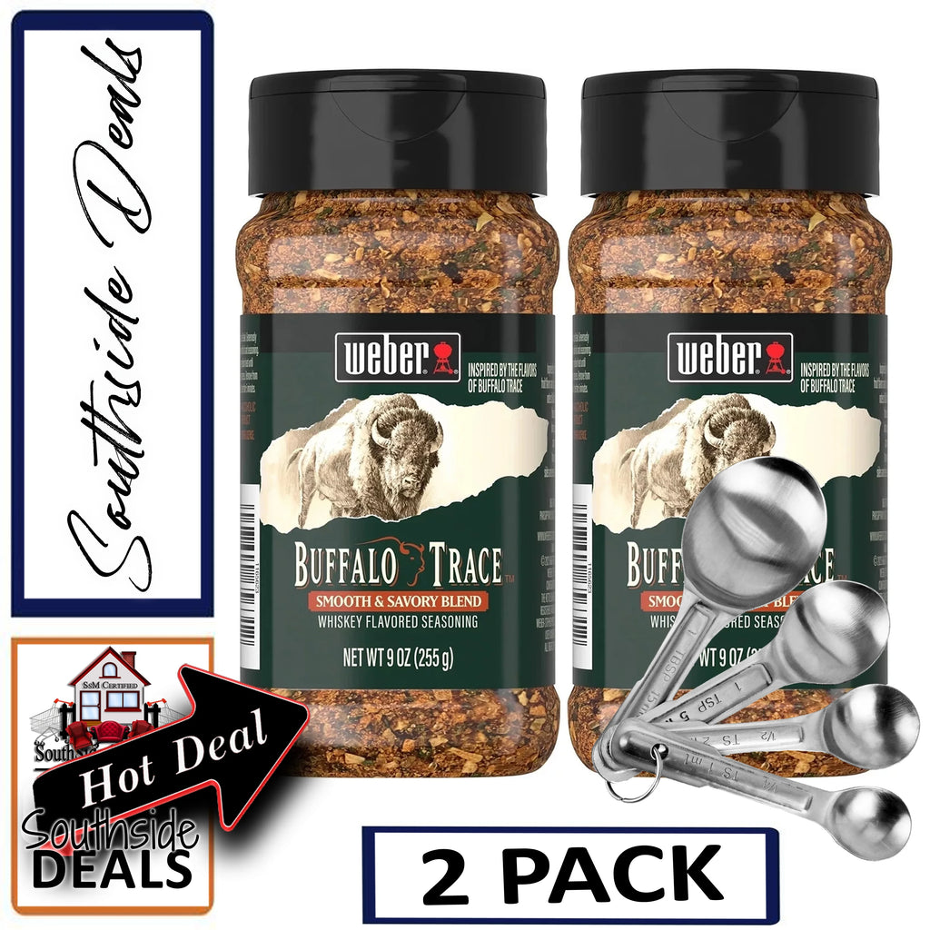 Smooth & Savory Seasoning 9 Ounces 2 Pack with Stainless Steel Measuring Spoons W46309