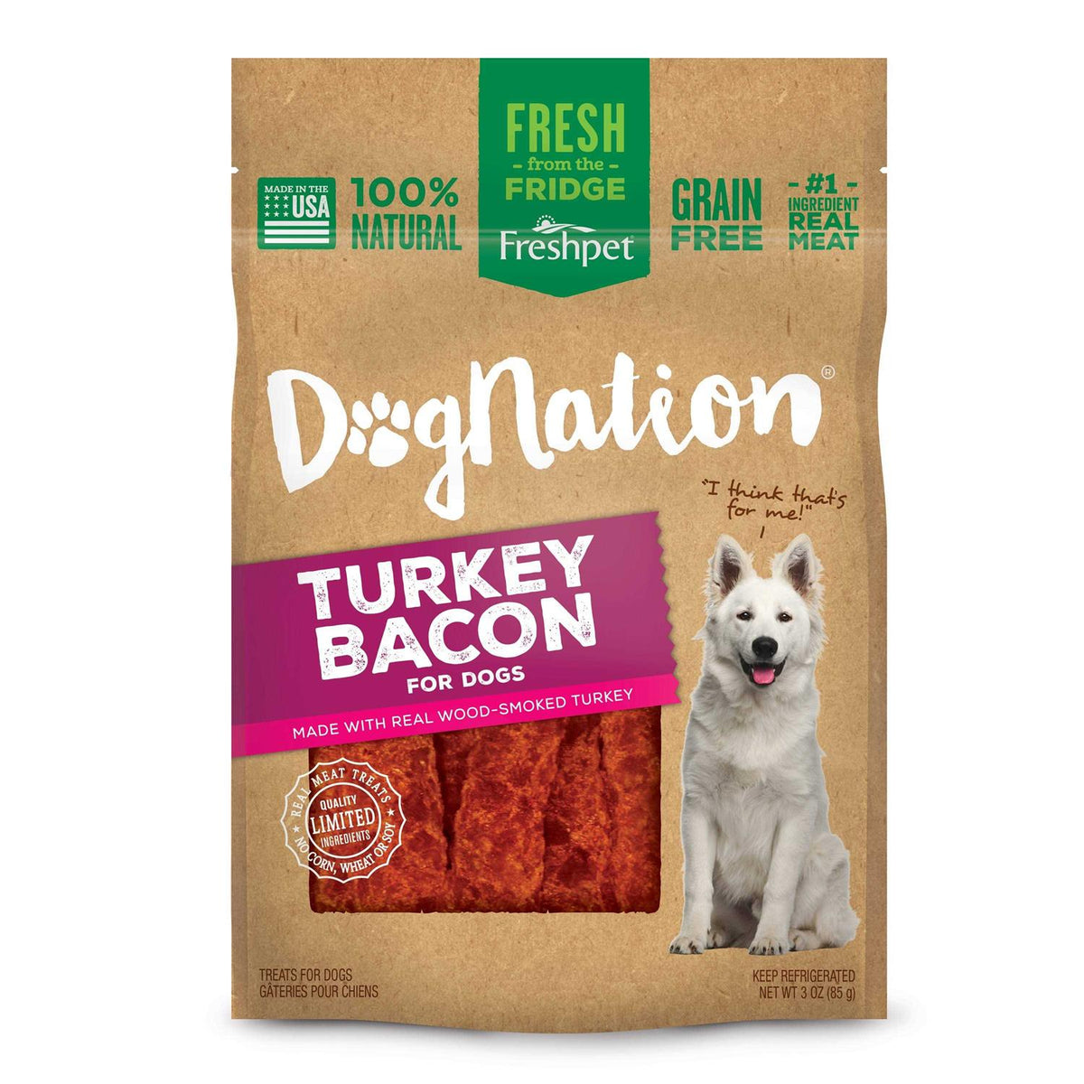 Turkey Bacon Dog Treats S18792