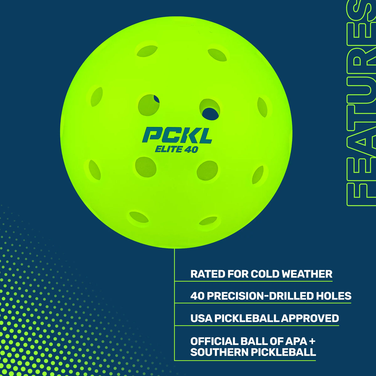 4 Pack USA Pickleball Approved Pickleballs W100