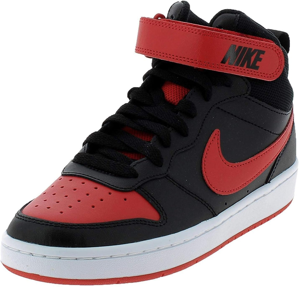 Boy's Court Borough Mid 2 Black University Red White 7 Big Kid M M82536