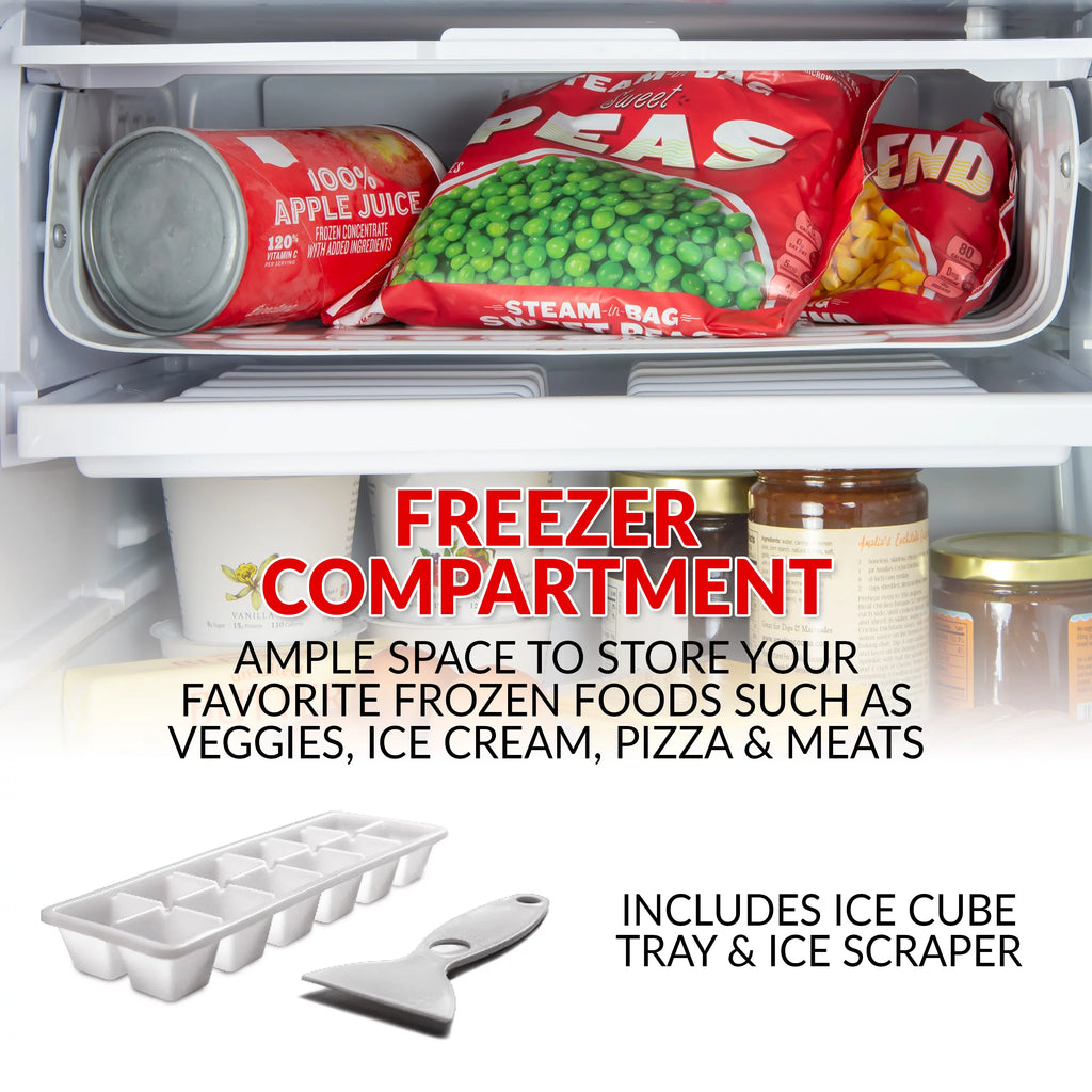 Red 3.2 Cu. Ft. Refrigerator with Freezer O1031