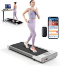 White 45.12" L Under Desk Treadmill with Remote Control LED Display M25022