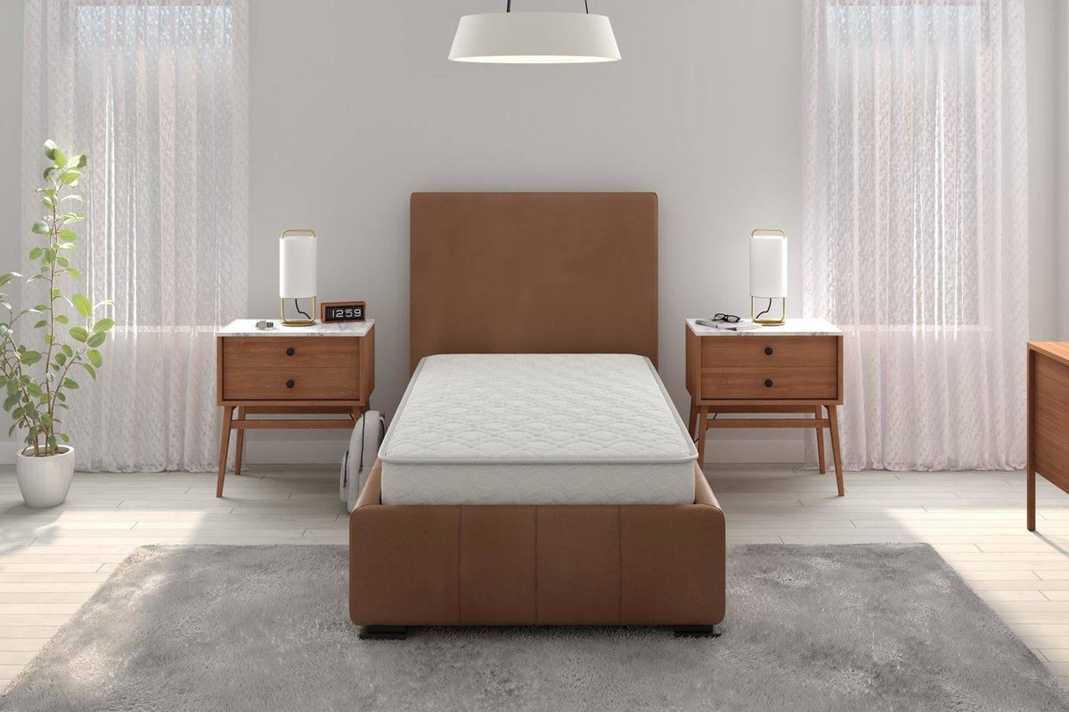 White Twin 8 inch Independently Encased Coil Mattress M64108