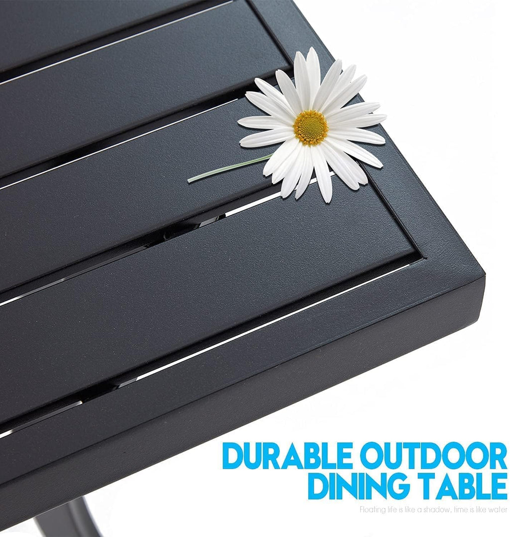 Square Metal Bar Height Cafe Bistro Table Y632242