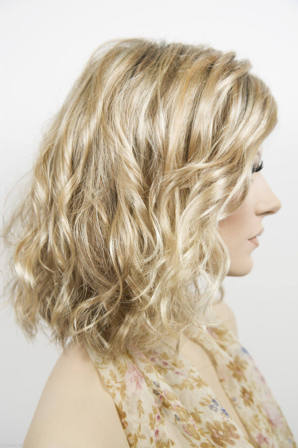 Light Butterscotch Light Ash Blonde Brunette Red Grey Wavy Lace Front Wig E766047