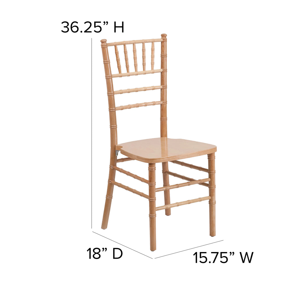 Natural Wood Chiavari Chair W73167