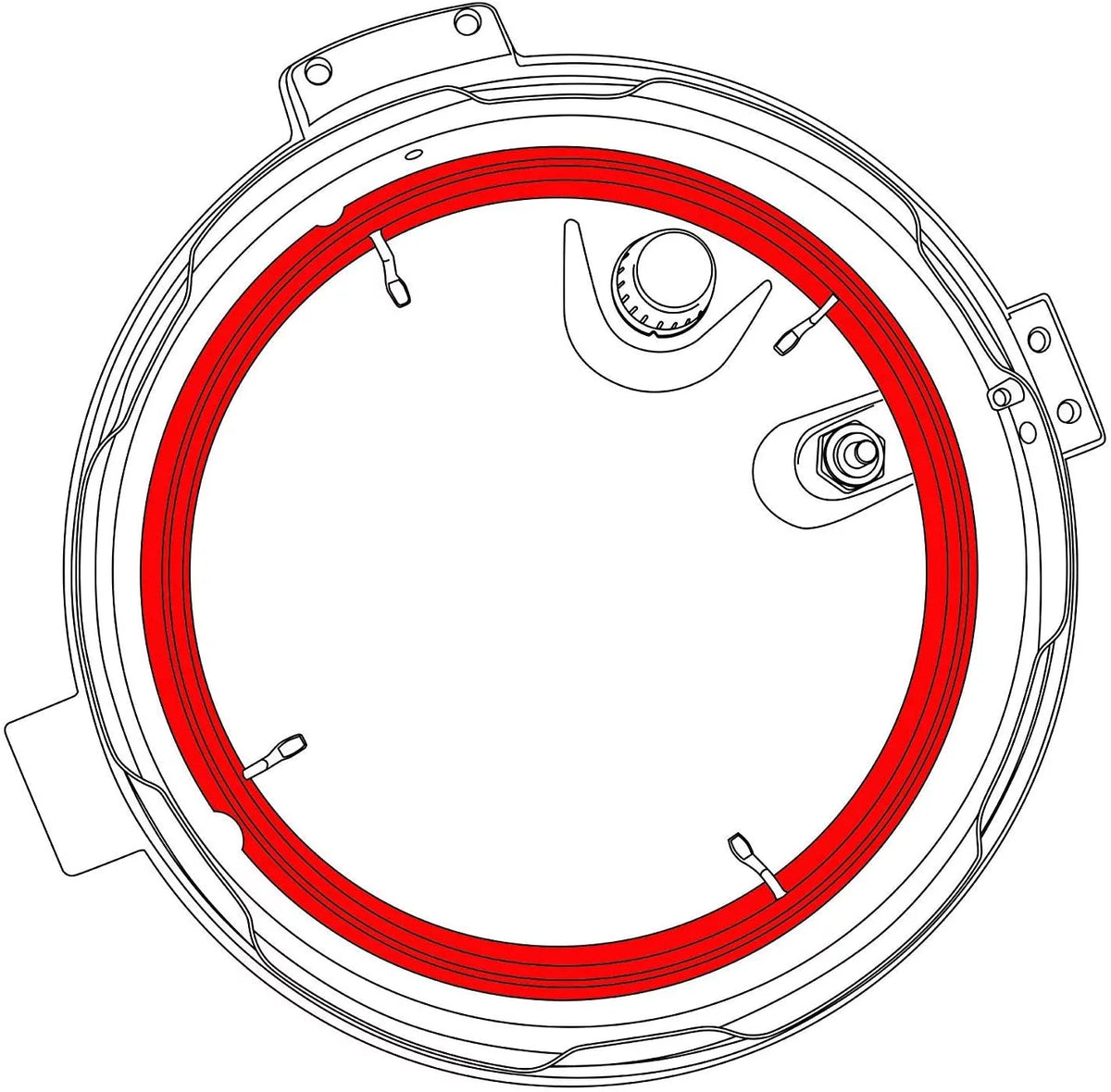 Pressure Ring Rubber Gasket 8 Quart M7814