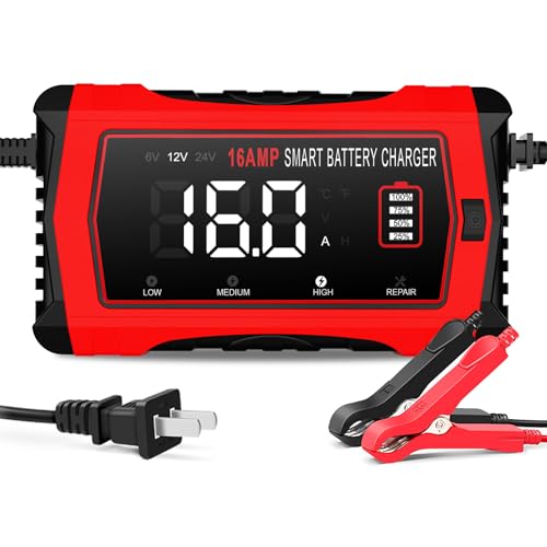 16 Amp 6V 12V 24V Battery Charger V2793
