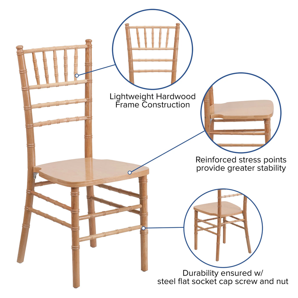 Natural Wood Chiavari Chair W73167