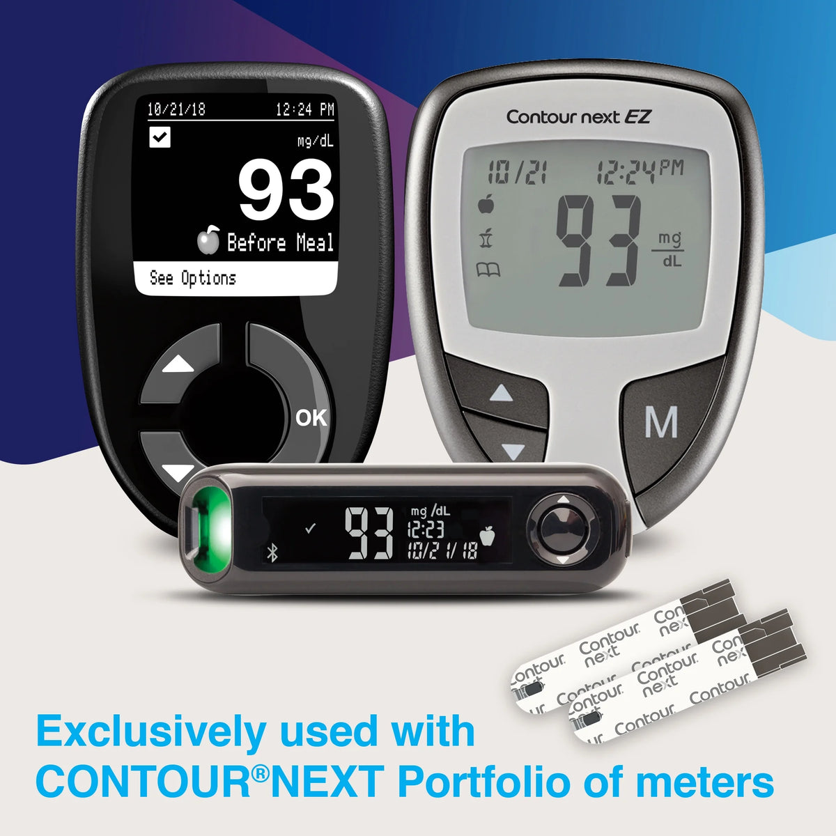 Contour Next Blood Glucose Test Strips, 100 Ct T113