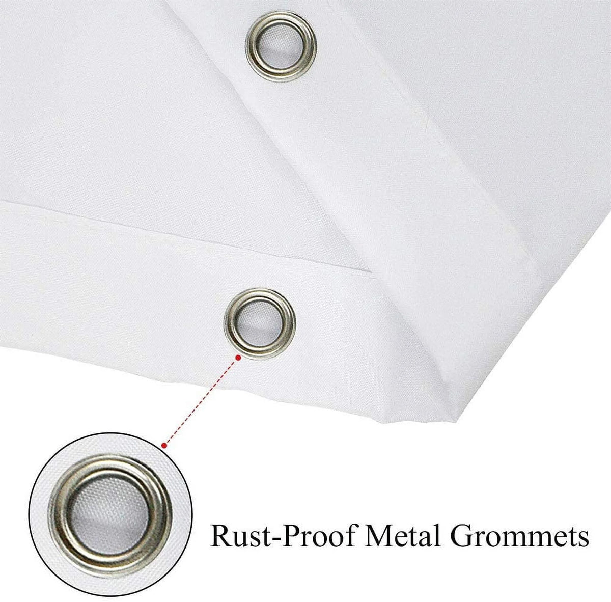 Waterproof Bathroom Curtain with 12 Hooks, 72"Wx72"L O7495