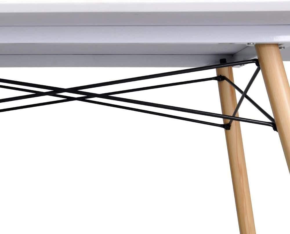 Gloss White Extensible Wooden Dining Table V951