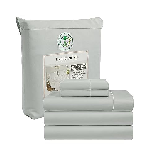 100% Egyptian Cotton Queen Sheet Set - 4 PCs - White Bed Sheets O178131