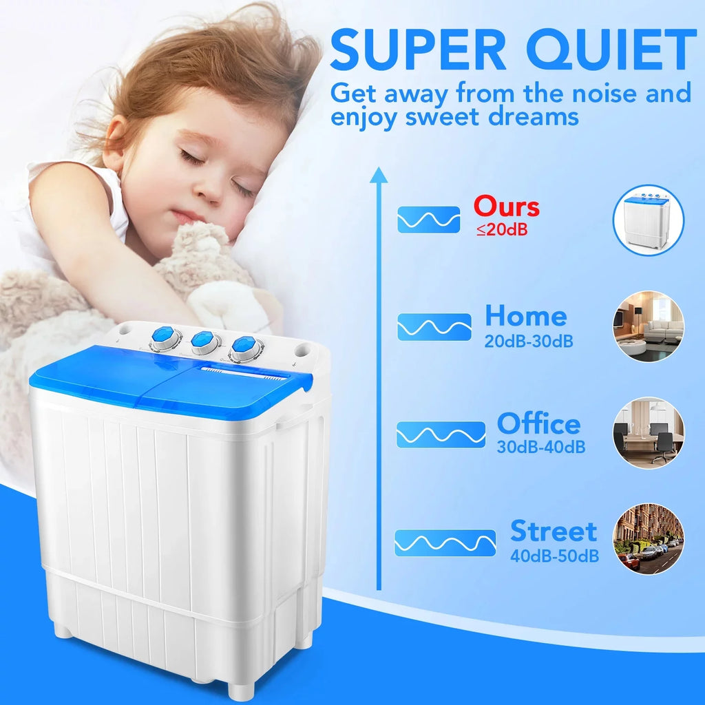 Portable 17.6lbs Twin Tub Washing Machine T72511