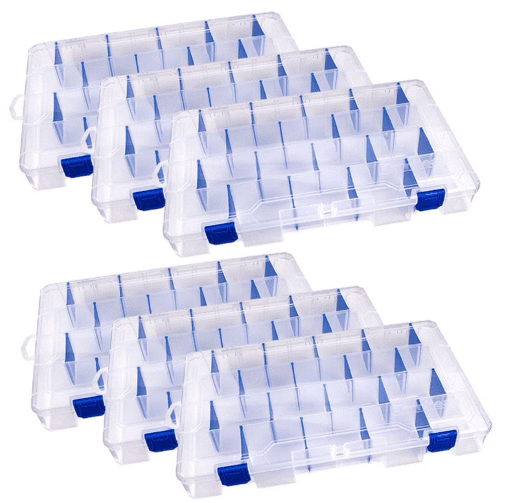 36 Compartments 6 Pack Plastic Fishing Tackle Box S58286