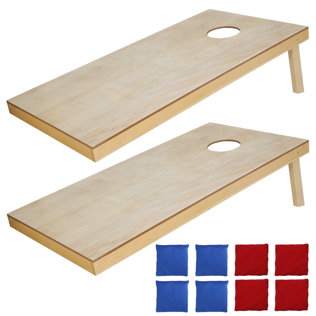 Wooden Cornhole Game Set with 8 Bean Bags & Carrying Case B334