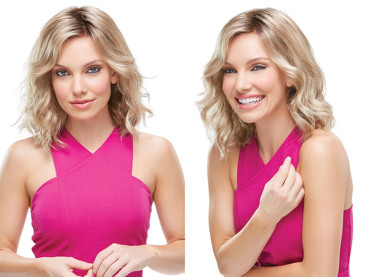 Light Butterscotch Light Ash Blonde Brunette Red Grey Wavy Lace Front Wig E766047
