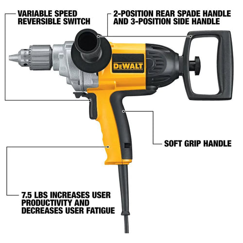 1/2 in. Corded Drill with Spade Handle K7095