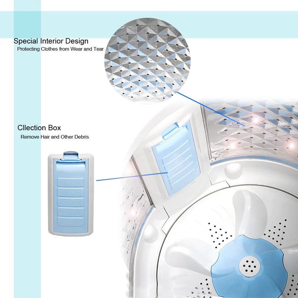 Fully Automatic 2-in-1 Washer & Dryer Machine 8 lbs. Capacity White V724652