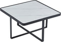 31.5 Inch Square Coffee Table with Sintered Stone Tabletop A3370