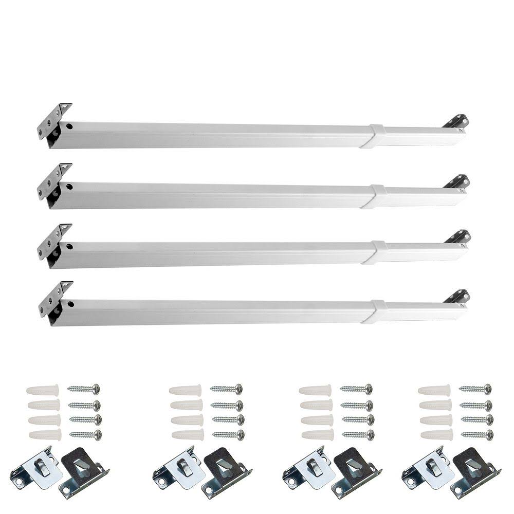 4-Pack Flat Sash Rod White 6-11 W318
