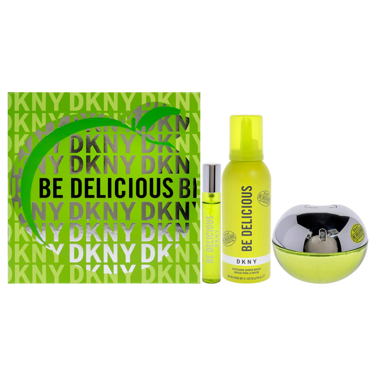 3 Pc Gift Set 3.4oz EDP Spray, 0.5oz EDP Spray, 5.1oz Shower Mousse N180