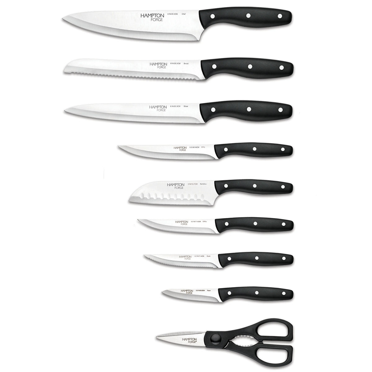 15 Piece Full Tang Knife Block Set F550