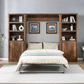 Queen Wooden Murphy Bed, Folding Wall Bed H6994