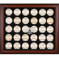 Mahogany Framed 30-Ball Display Case X91809