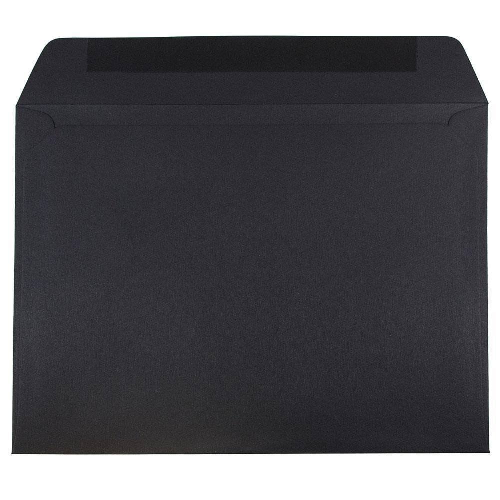 Black Booklet Envelopes, 1000/Carton P8422