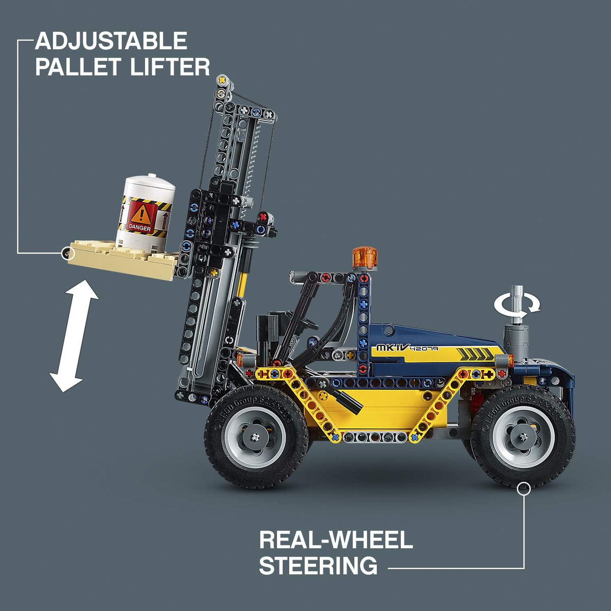 Heavy Duty Forklift Building Kit (592 Pieces) H1922