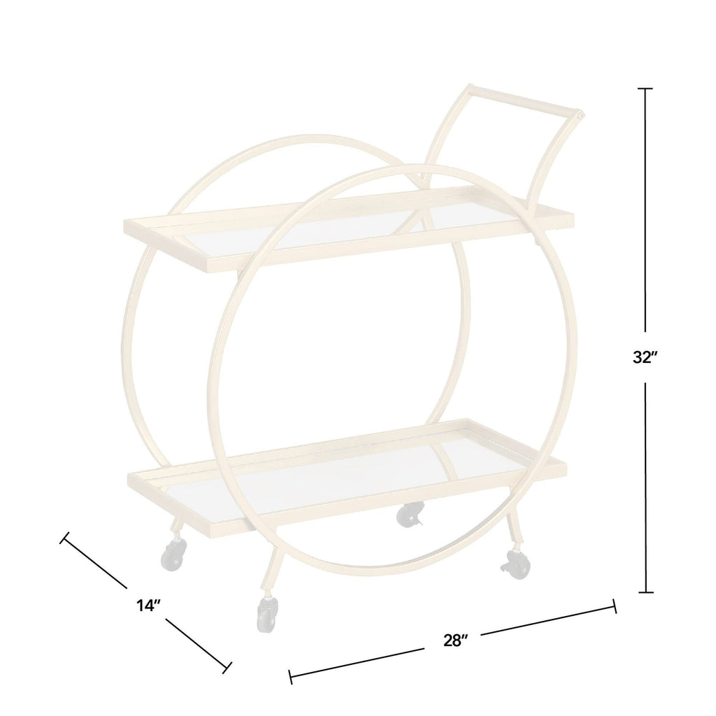 Gold Metal Bar Cart Y885