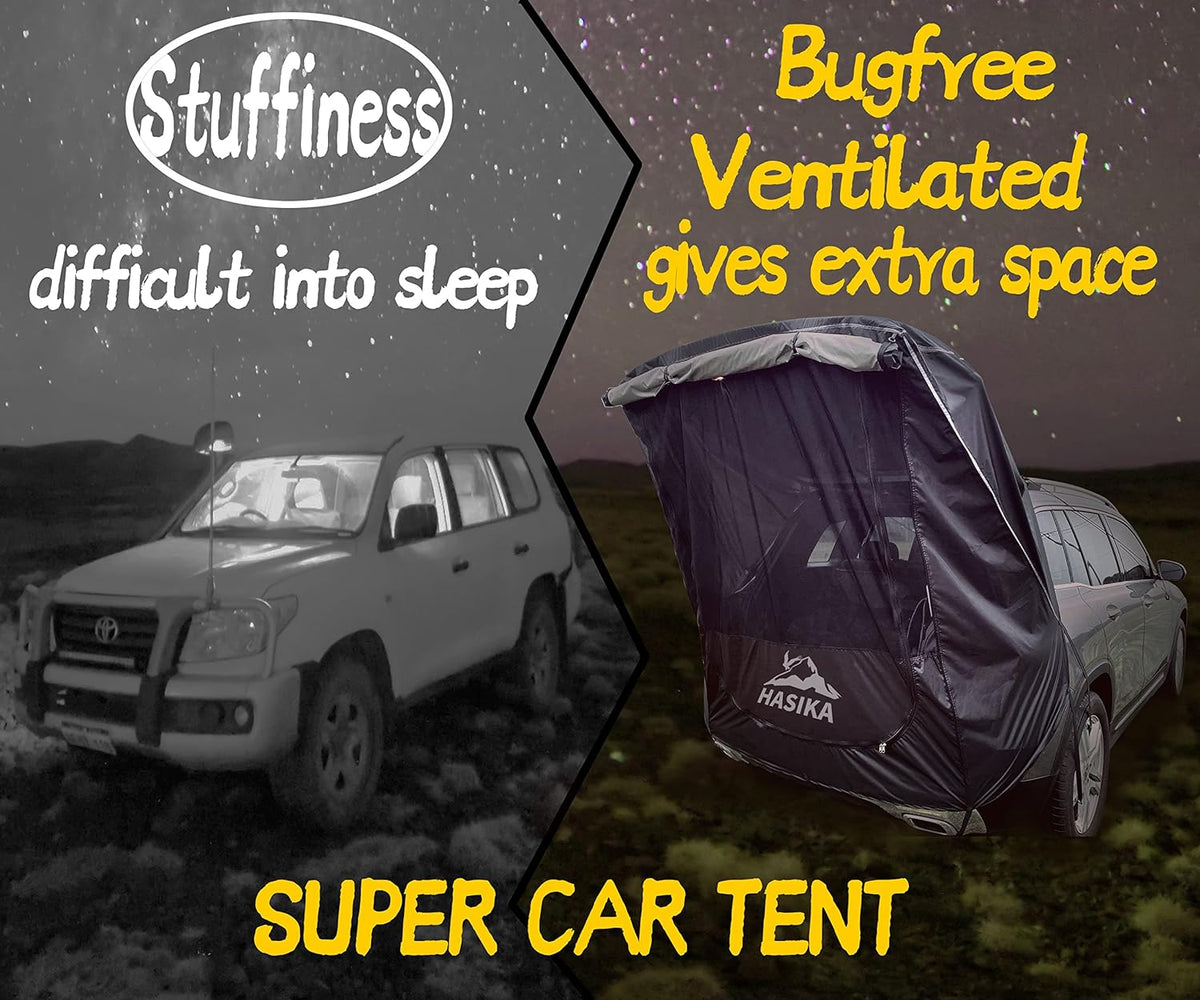Yellow Waterproof 3000MM Tailgate Shade Awning Tent F173099