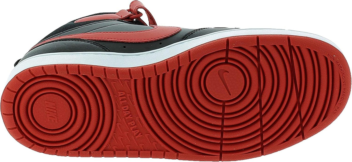 Boy's Court Borough Mid 2 Black University Red White 7 Big Kid M M82536