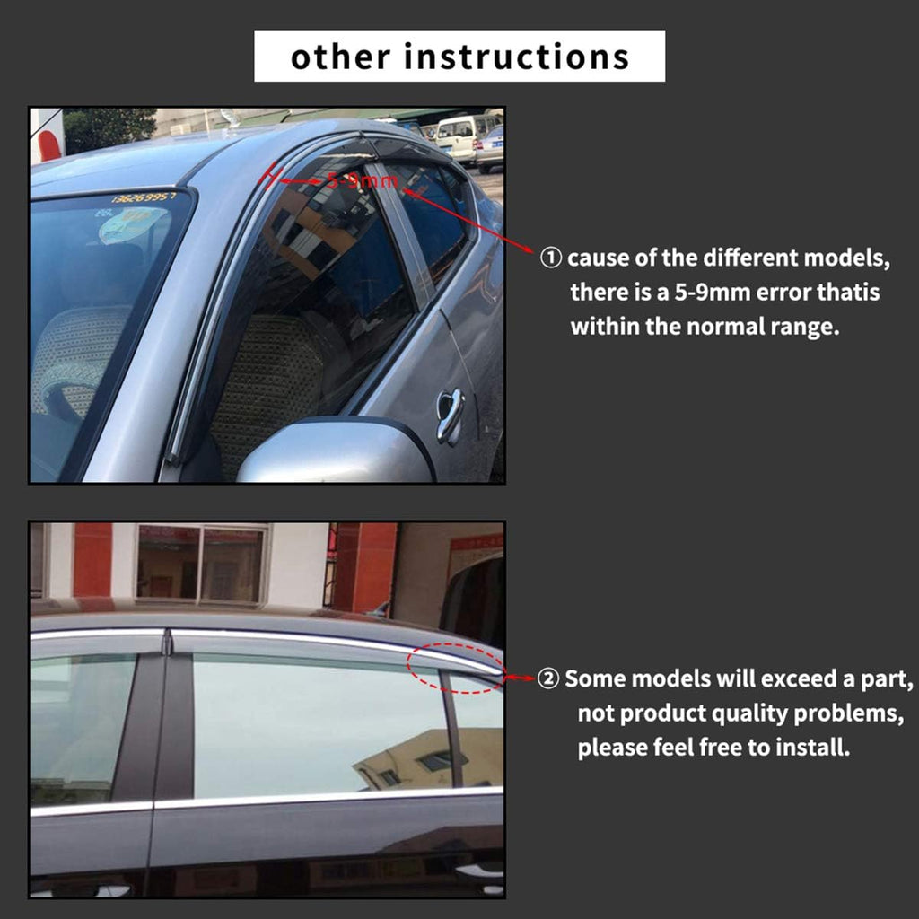 Smoke Tape-On Outside Window Visors Pack of 2 N524058