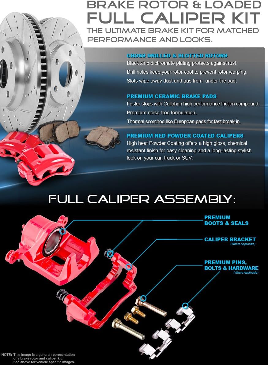 Front and Rear Ceramic Brake Pads and Rotors K79140