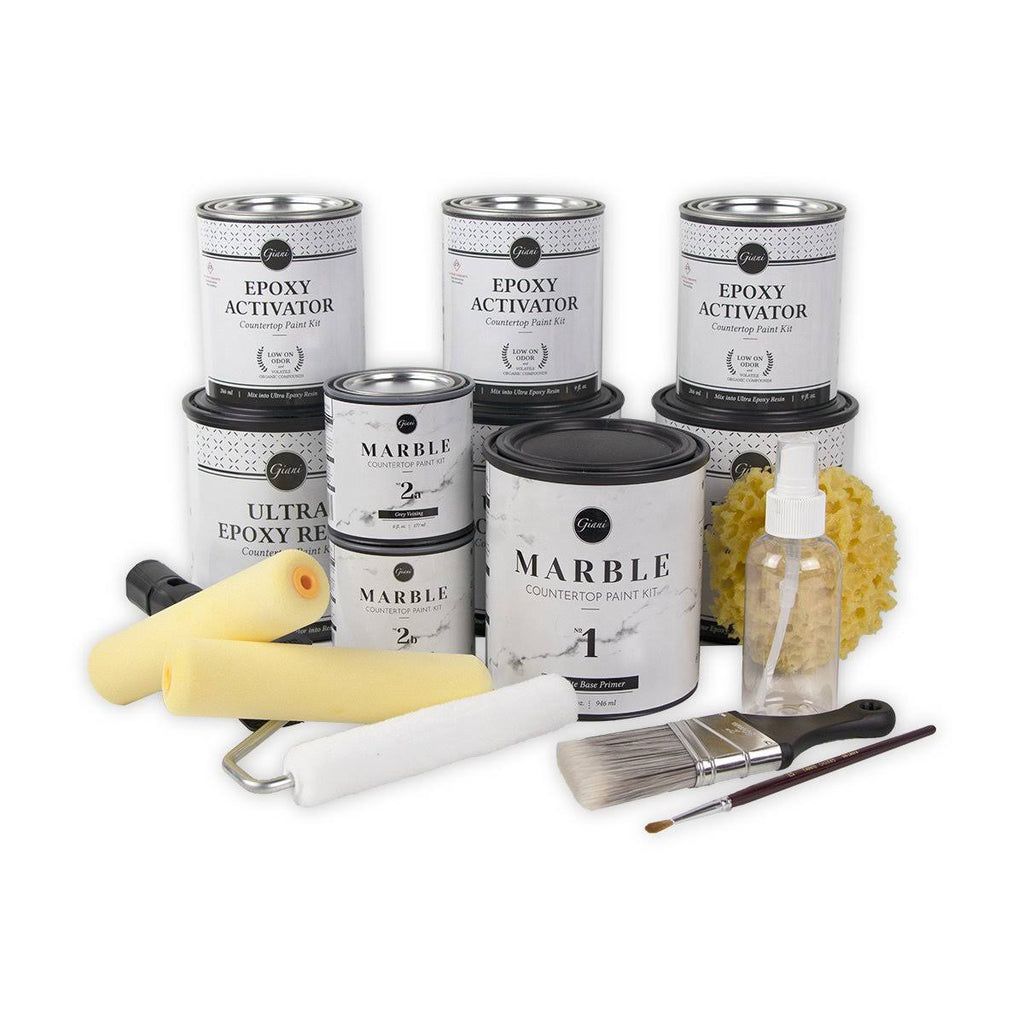 White Marble Countertop Paint Kit Q429152