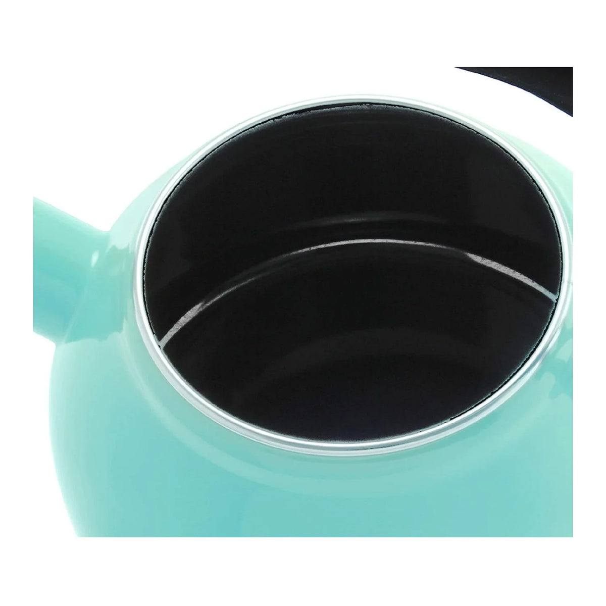 Enamel-on-Steel Whistling Tea Kettle 1.6-Quart Aqua D589412