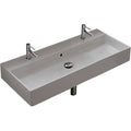Ceramic Wall Mounted Bathroom Sink White Q87903