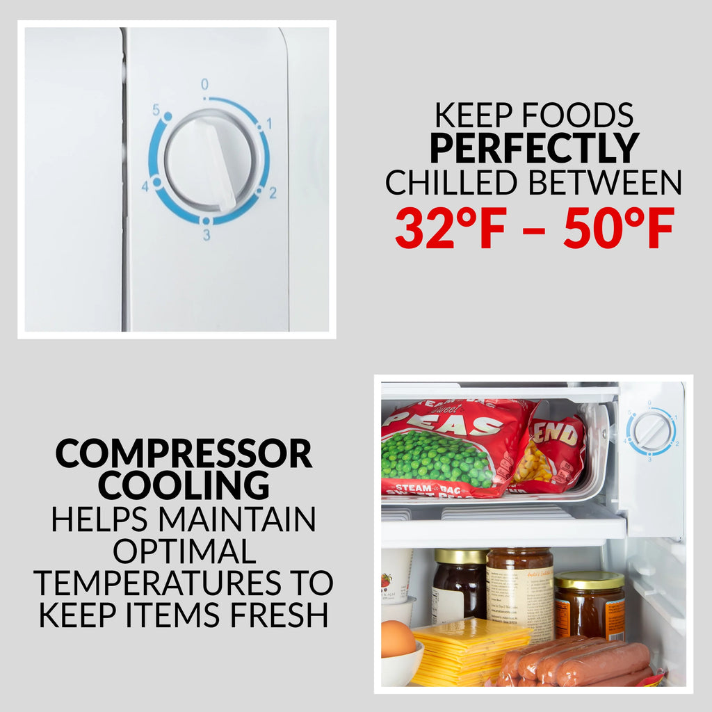 Red 3.2 Cu. Ft. Refrigerator with Freezer O1031