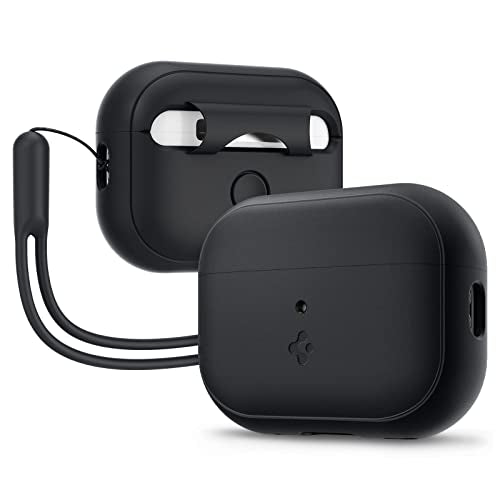 Black Silicone AirPods Pro 2 Case with Lanyard G568663