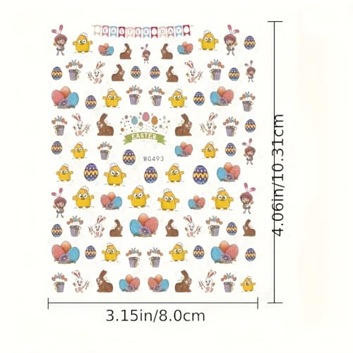 16 Sheets 7 Holiday Nail Art Stickers, Variety Pack All Season Nail Decals with Tweezers, 3D Self-Adhesive Nail Decoration S378920