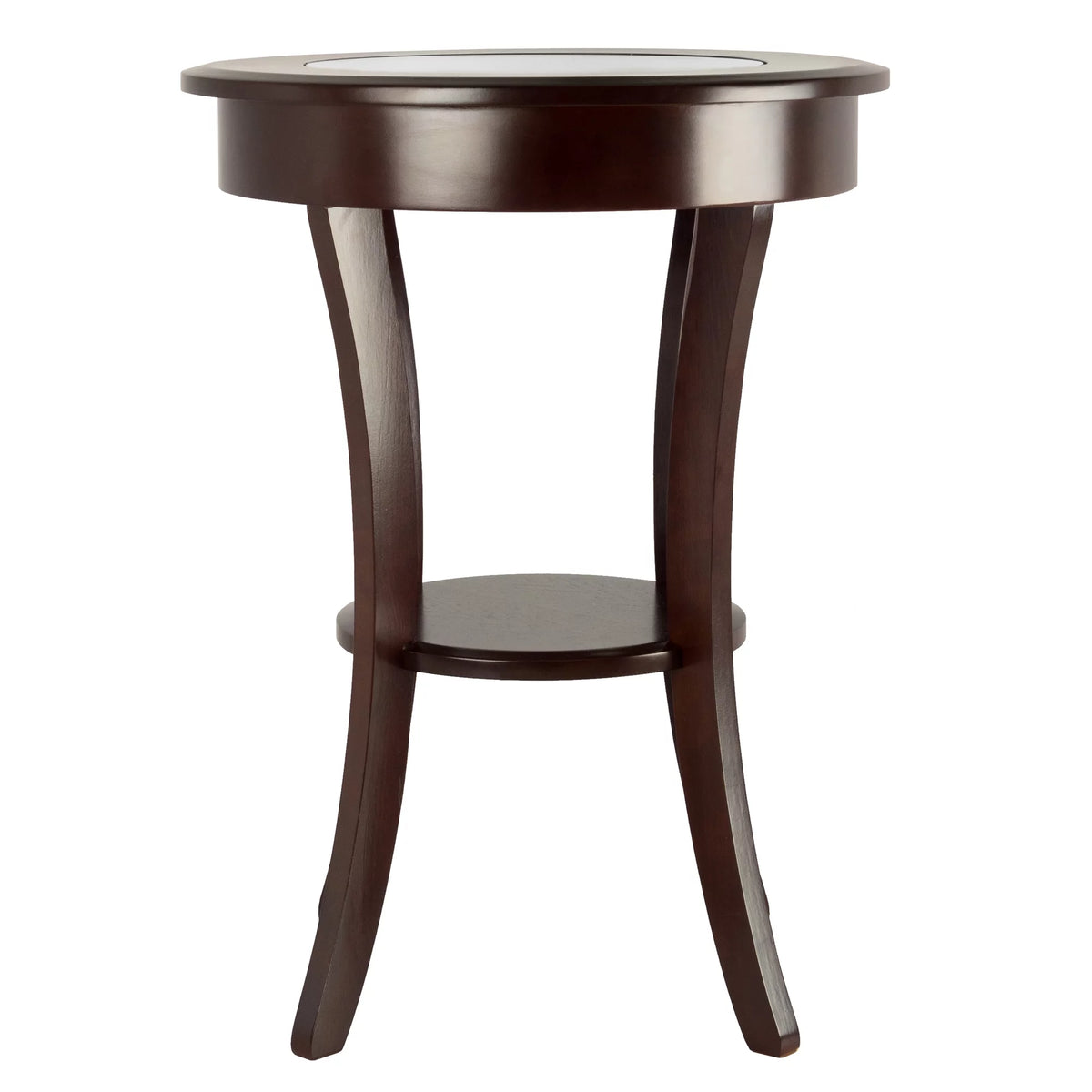 Round Accent Table with Glass Top Q912747