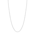 14K White Gold 18" 1.15mm Adjustable Square Wheat Chain Necklace K83778
