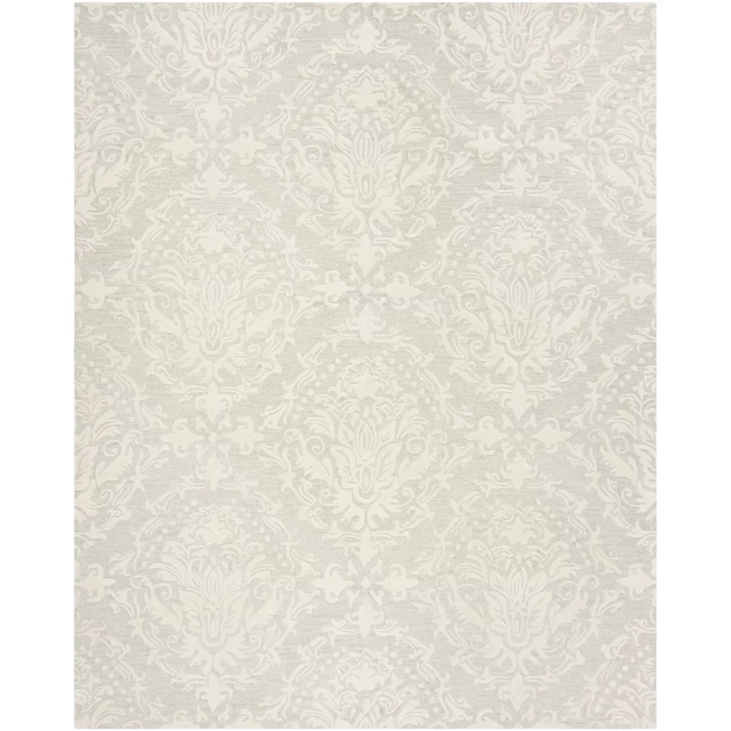 Sage Ivory Damask Area Rug 10' x 14' H1882