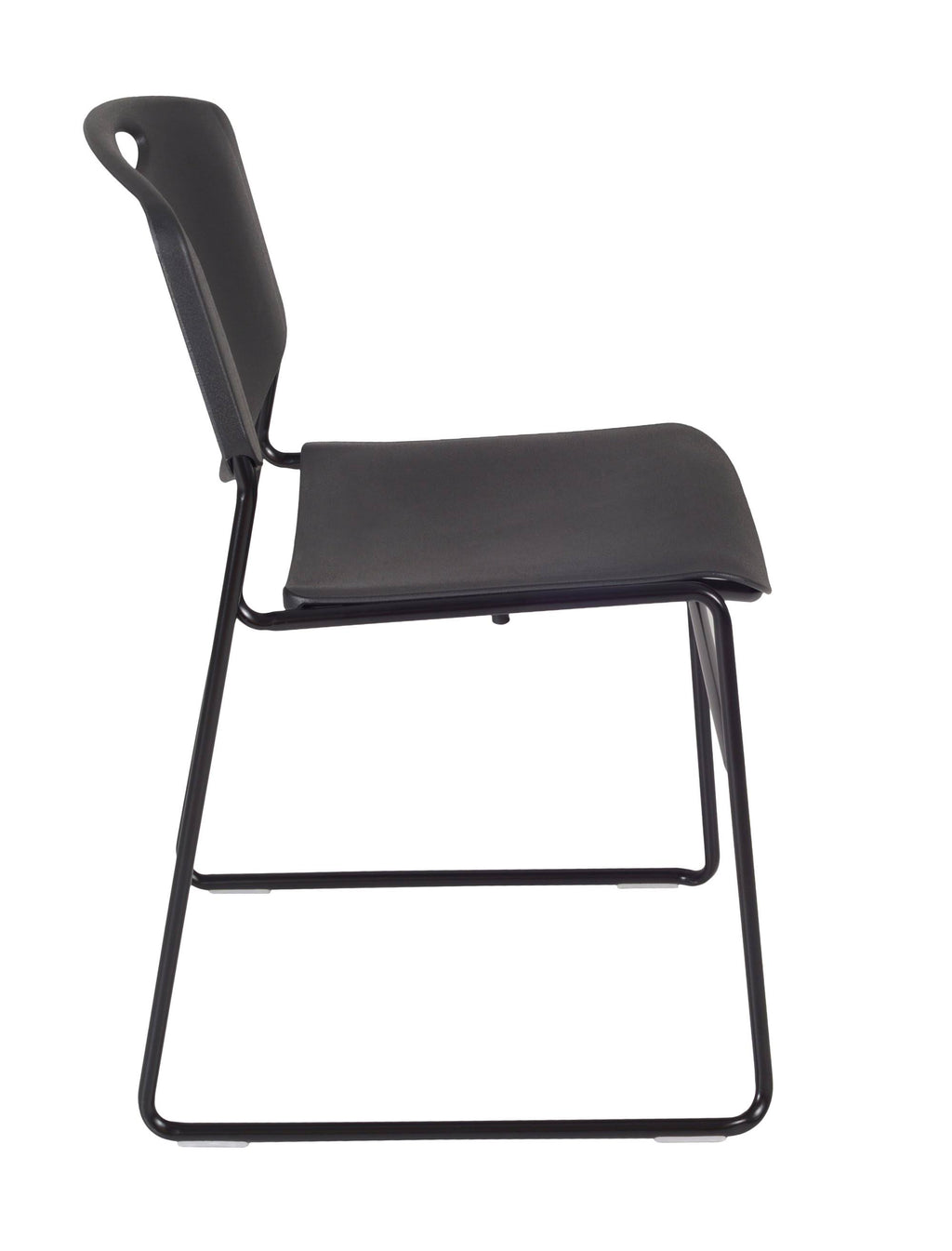 42x22 Square Breakroom Table & 4 Stack Chairs J758