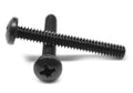1/4-20 x 1 1/2 Machine Screw Phillips Pan Head Black Zinc Plated R476176