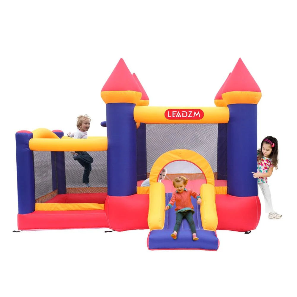 Inflatable Bounce House Castle Kids Slide Jumper Bouncer 2 Room with Blower T56620