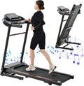 Compact Foldable Electric Treadmill with Incline and Bluetooth U52902