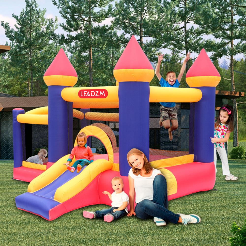 Inflatable Bounce House Castle Kids Slide Jumper Bouncer 2 Room with Blower T56620